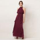 Women's Lc Lauren Conrad Tiered Ruffle Maxi Dress, Size: 6, Red