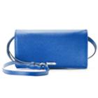 Chaps Kaelyn Saffiano Flap Crossbody Bag, Women's, Blue