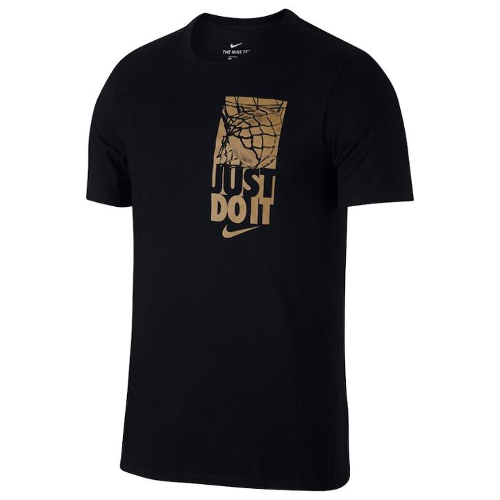 Men's Nike Drifit Just Do It Tee, Size: Large, Grey (charcoal)