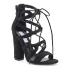 Chelsea & Zoe Elyse Women's High Heel Sandals, Girl's, Size: 6.5, Black