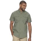 Men's Columbia Omni-shade Glen Meadows Button-down Shirt, Size: Large, Med Green
