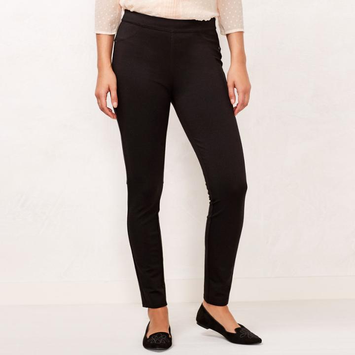 Women's Lc Lauren Conrad Pull-on Skinny Dress Leggings, Size: Large, Black