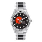 Men's Game Time Cleveland Browns Heavy Hitter Watch, Silver