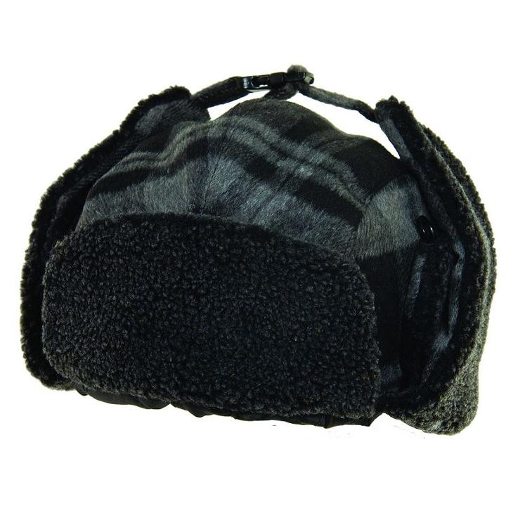 Dpc Outdoor Design Plaid Trooper Cap, Men's, Size: S/m, Black