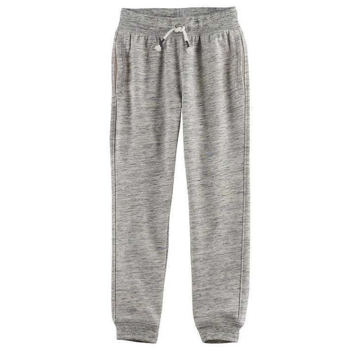 Boys 4-10 Jumping Beans&reg; Fleece Jogger Pants, Size: 5, Light Grey