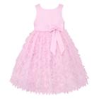 Girls 4-6x American Princess Satin Petal Dress, Girl's, Size: 5, Pink Ovrfl