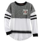 Girls 7-16 Miss Chievous Varsity Sweater, Size: Large, White