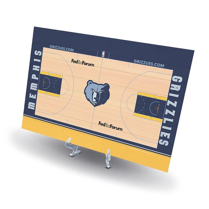 Memphis Grizzlies Replica Basketball Court Display, Size: Novelty, Black