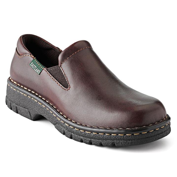 Eastland Newport Women's Slip-on Shoes, Size: 12 Wide, Brown