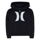 Boys 4-7 Hurley Dri-fit Logo Zip Hoodie, Size: 5, Black