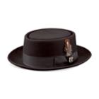 Men's Stacy Adams Wool Felt Rocker Hat, Size: Xxl, Black