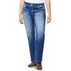 Juniors' Plus Size Wallflower Double-button Luscious Curvy Bootcut Jeans, Teens, Size: 18, Orange