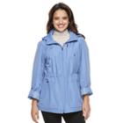 Women's Croft & Barrow&reg; Hooded Roll-tab Anorak Jacket, Size: Large, Lt Purple