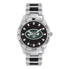 Game Time, Men's New York Jets Heavy Hitter Watch, Silver