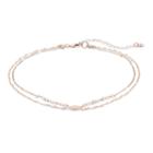 Lc Lauren Conrad Leaf & Bead Multistrand Necklace, Women's, Light Pink