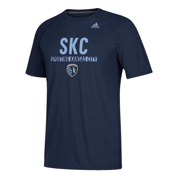 Men's Adidas Sporting Kansas City Ultimate Tee, Size: Xl, Blue (navy)