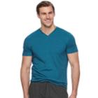 Big & Tall Apt. 9&reg; V-neck Tee, Men's, Size: 2xb, Turquoise/blue (turq/aqua)