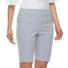 Women's Elle&trade; Bermuda Shorts, Size: Medium, Blue (navy)