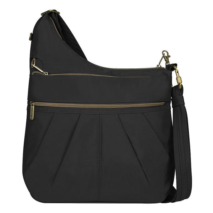Travelon Signature Rfid-blocking Anti-theft Crossbody Bag, Adult Unisex, Black