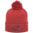 Adult Top Of The World Arkansas Razorbacks Tow Pom Hat, Adult Unisex, Med Red