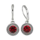 Napier Round Nickel Free Drop Earrings, Women's, Red