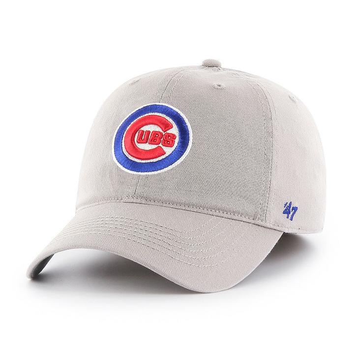 Adult '47 Brand Chicago Cubs Roper Closer Fitted Cap, Grey