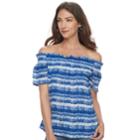Women's Juicy Couture Striped Off-the-shoulder Top, Size: Medium, Pink Ovrfl