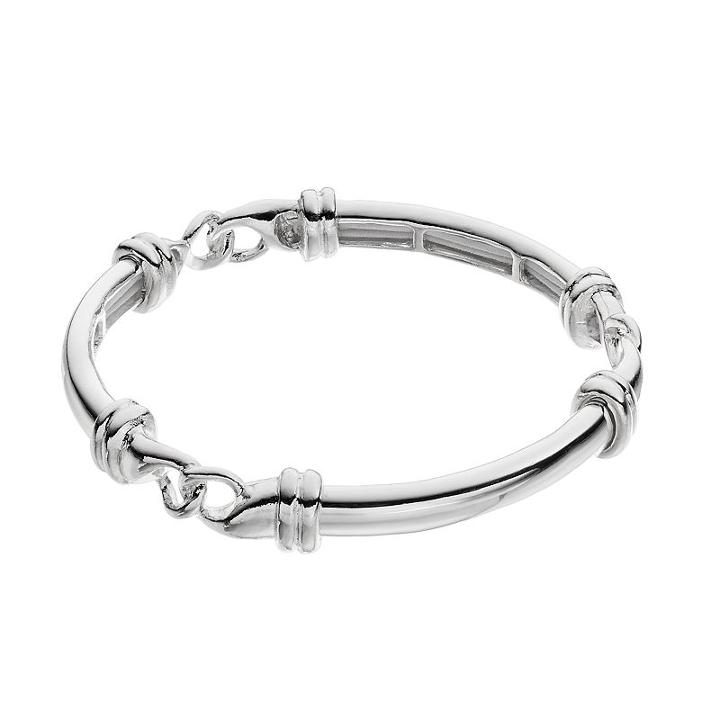 Dana Buchman Linked Stretch Bracelet, Women's, Silver
