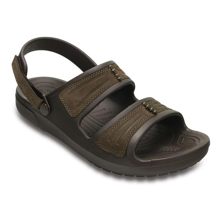 Crocs Yukon Mesa Men's Sandals, Size: 10, Brown