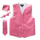 Men's Steven Land Solid 4-pc. Vest Set, Size: Xl, Pink