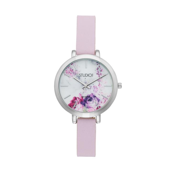 Studio Time Women's Floral Watch, Size: Medium, Purple