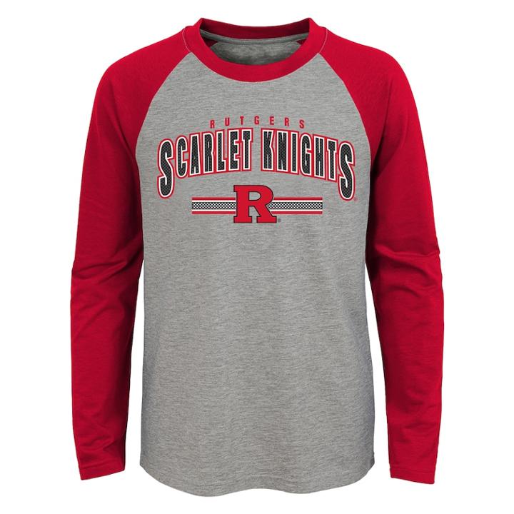 Boys 4-18 Rutgers Scarlet Knights Audible Tee, Size: 12-14, Grey