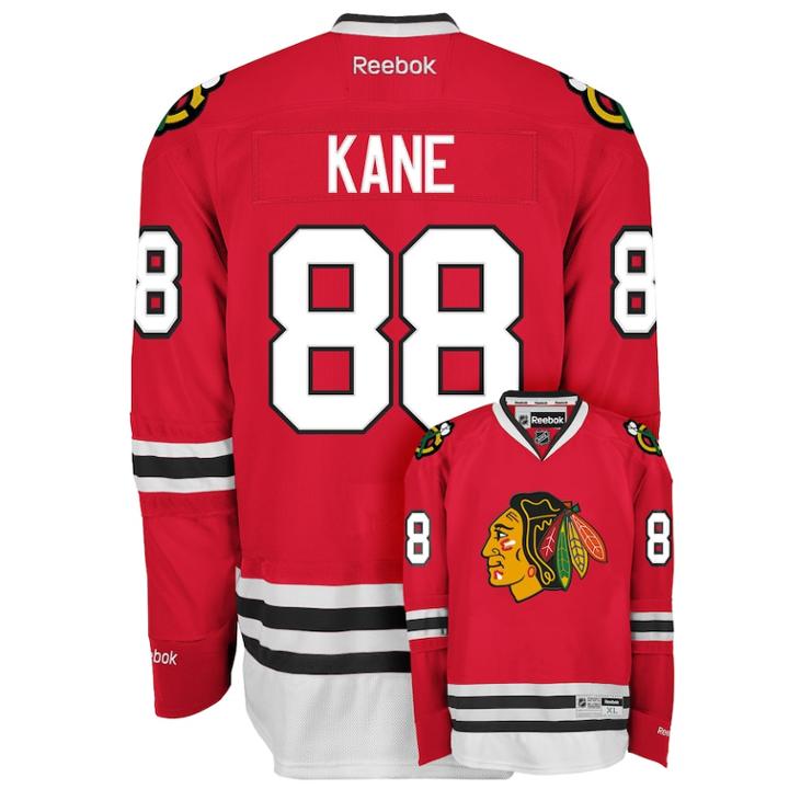 Reebok Edge Premier Chicago Blackhawks Patrick Kane Jersey, Men's, Size: Xxl, Red