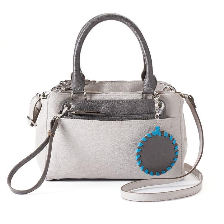 Rosetti Marlela Satchel With Pouch, Women's, Light Grey