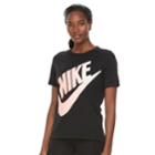 Women's Nike Sportswear Large Logo Graphic Tee, Size: Small, Grey (charcoal)