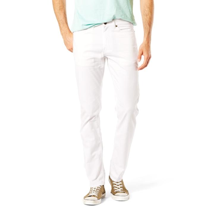 Men's Dockers&reg; Jean Cut D1 Slim-fit Twill Stretch Pants, Size: 36x32, White