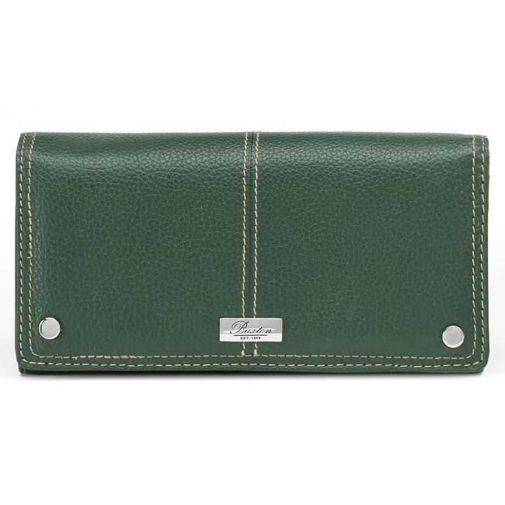 Buxton Westcott Expandable Leather Clutch, Women's, Green