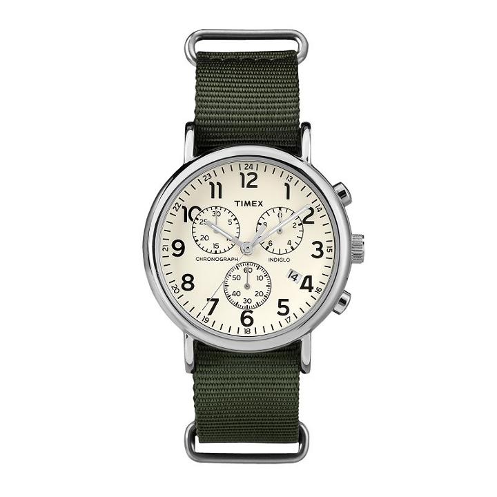 Timex Men's Weekender Chronograph Watch, Green