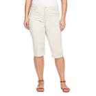 Plus Size Gloria Vanderbilt Amanda Skimmer Capris, Women's, Size: 22 W, Brown