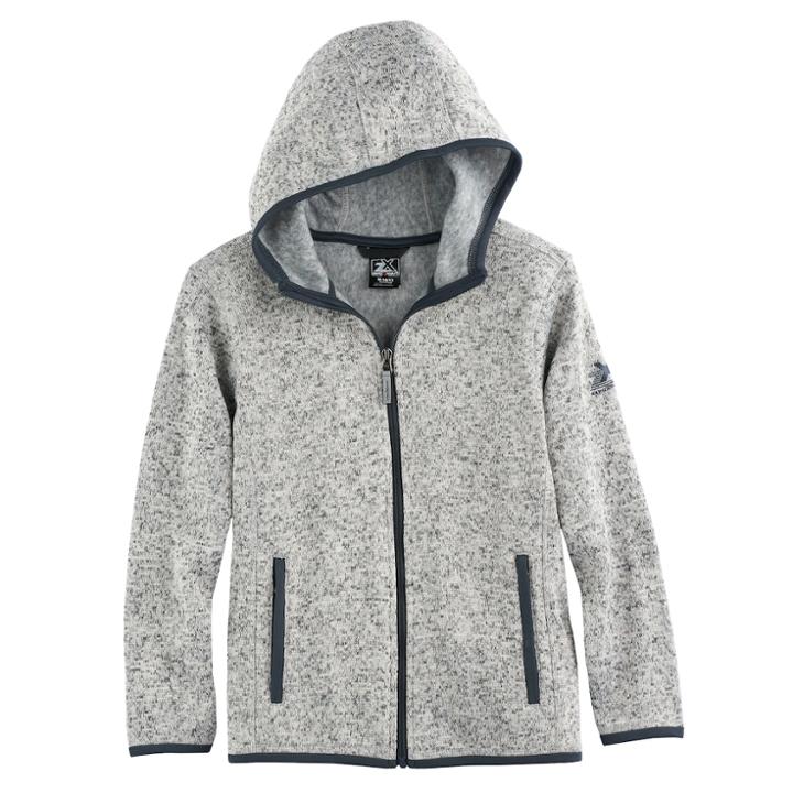 Boys 8-20 Zeroxposur Sweater Fleece Jacket, Size: Small, Grey Other