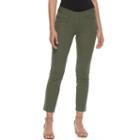 Juniors' Candie's&reg; Audrey Straight-leg Ankle Pants, Girl's, Size: 5, Green