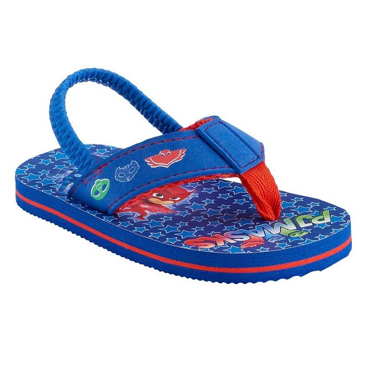 Toddler Boy Pj Masks Catboy, Gekko & Owlette Thong Flip-flops, Size: 9-10, Blue