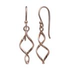 Primrose Rose Gold Tone Sterling Silver Corkscrew Drop Earrings, Women's, Multicolor