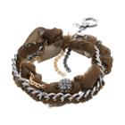 Simply Vera Vera Wang Two Tone Woven Multi Strand Bracelet, Women's, Green Oth