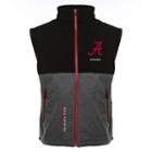 Men's Franchise Club Alabama Crimson Tide Fusion Softshell Vest, Size: Xxl, Black