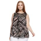 Plus Size Apt. 9&reg; Strappy-yoke Tank, Women's, Size: 4xl, Black