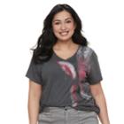 Plus Size Sonoma Goods For Life&trade; Graphic V-neck Tee, Women's, Size: 1xl, Natural