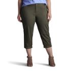 Plus Size Lee Chino Crop Pants, Women's, Size: 20 - Regular, Green Oth