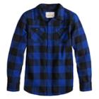 Boys 8-20 Urban Pipeline Plaid Button-down Flannel Shirt, Size: Xl, Dark Blue