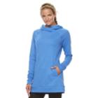 Women's Tek Gear&reg; Hooded Fleece Tunic, Size: Medium, Med Blue